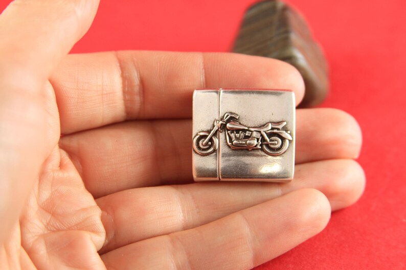 20mm flat cord clasp Qty1 TM20X3MT FC006869MADE in EUROPE zamak magnetic clasp motorcycle magnetic clasp
