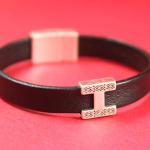 FS0217>>MADE IN EUROPE 2 zamak flat sliders, flat cord slider, 10mm flat cord sliders, silver sliders(11640/10) Qty2