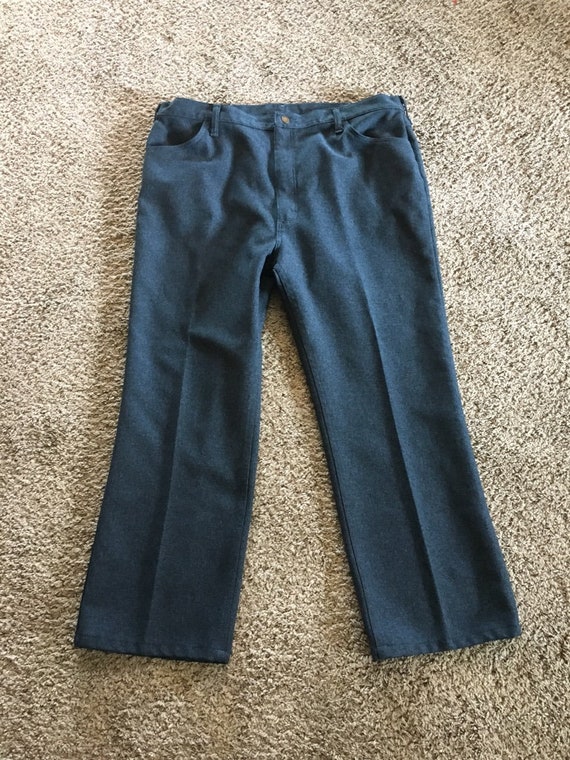 Wrangler Vintage Polyester Pants 82HU Blue 42x30 Men's - Etsy