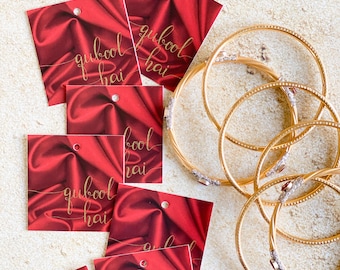 Pack of 25 Nikah favor tags, muslim wedding favors, qubool hai, qabool hai, nikkah party favours, pakistani wedding favors, nikha mubarak