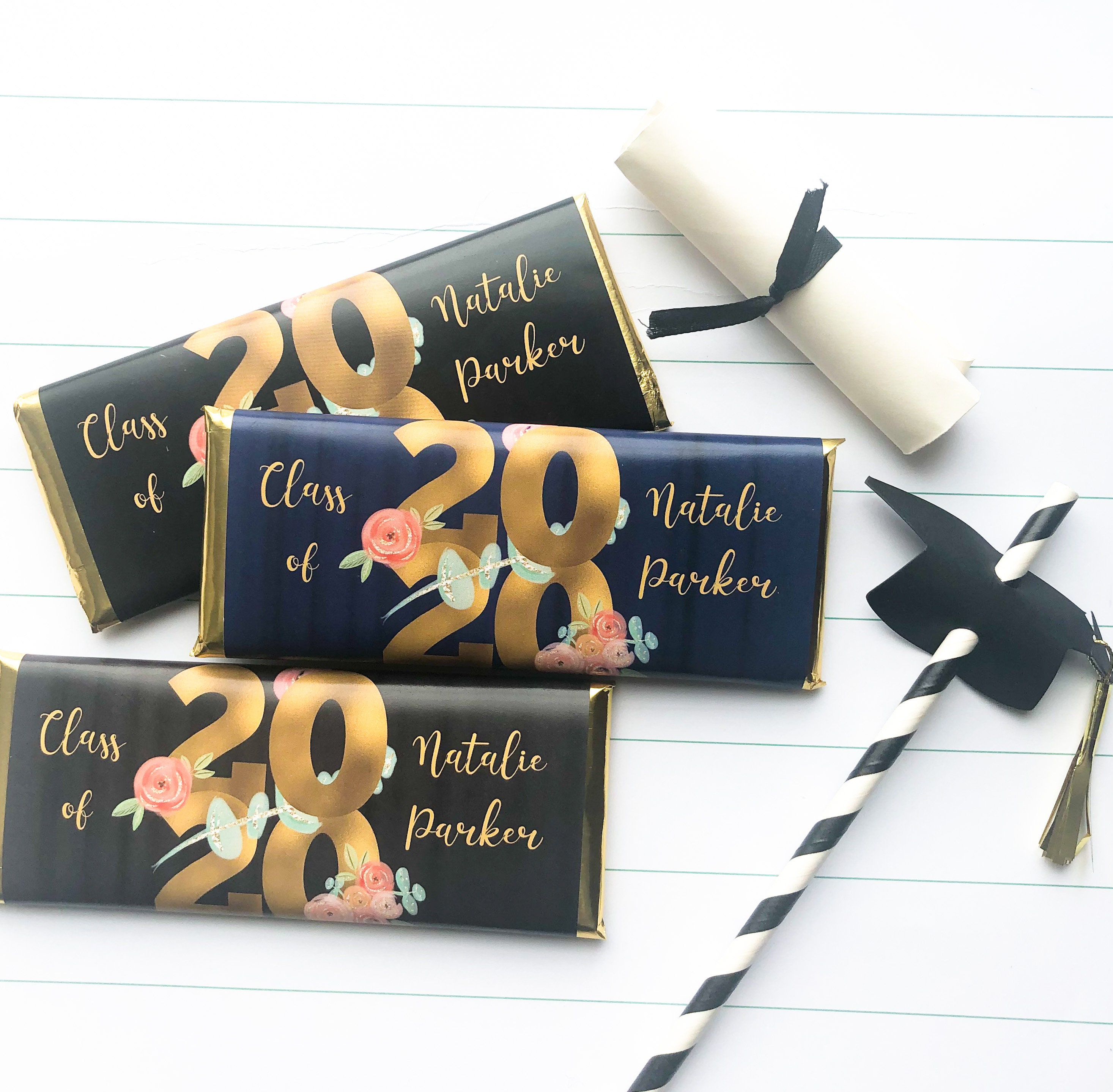 Personalized floral Graduation party favors Class of 2020 Etsy