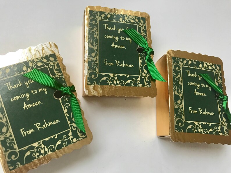 12 Book favor boxes ameen party favors book party hifz Etsy