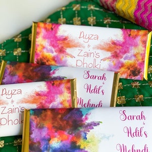 Indian wedding favor, Colorful Mehndi favors, dholki, Mehendi night, Pakistani wedding, Indian wedding favor, Muslim wedding, sangeet, 24 ct