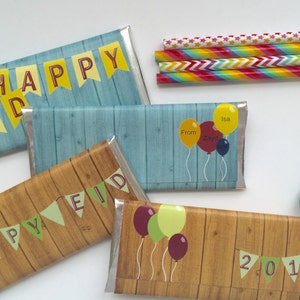 Rustic theme candy wrappers, Backyard party, Eid mubarak, Summer Party, Wood, Ramadhan, Eid gift, Eid decoration, 24 ct