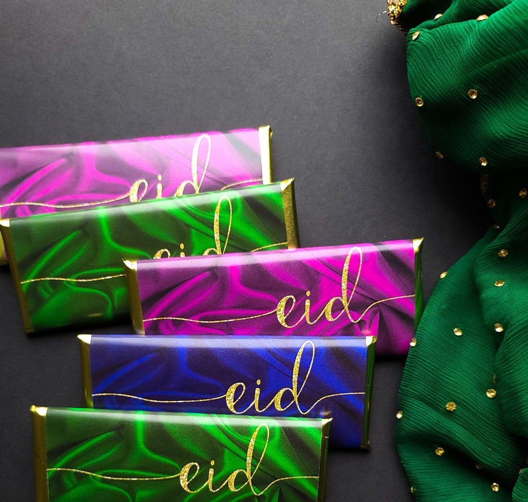 24 Glamorous Eid Party Favors, Eid Candy Bar Wrappers, 50th Birthday