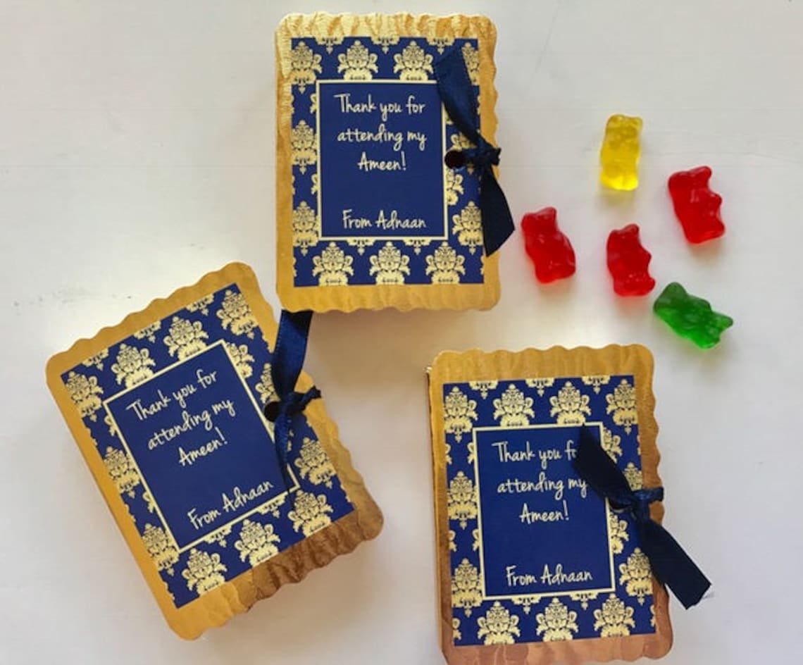 12 Book favor boxes ameen party favors book party hifz Etsy
