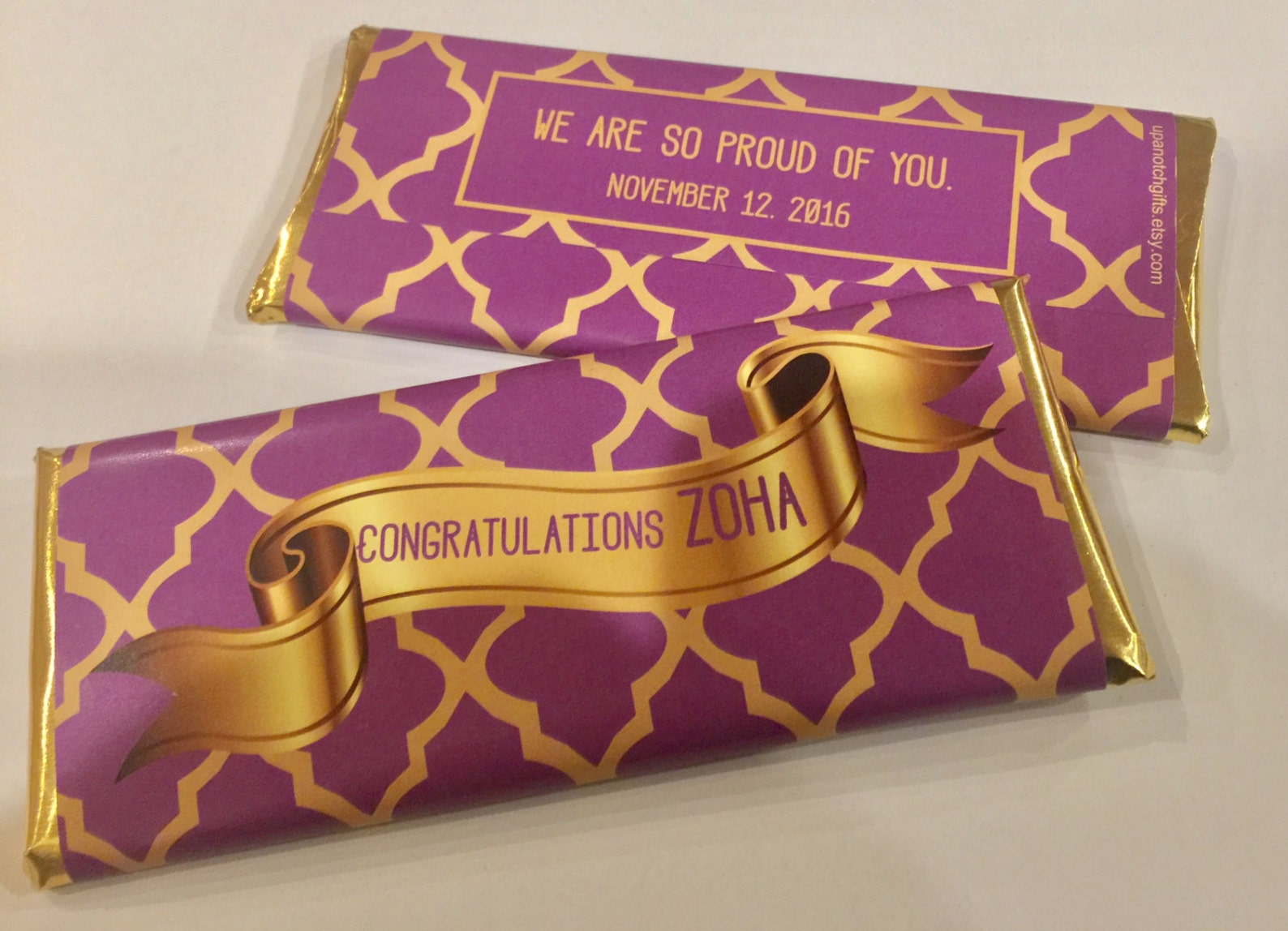 Purple Moroccan Candy Wrappers Purple Party Favors Purple Etsy