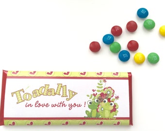 Frog party, Engagement favors, engagement party favor, Personalized candy, valentine candy, 24 ct