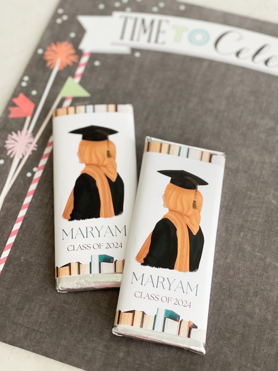Personalized Graduation Candy Hershey's Miniatures Chocolate