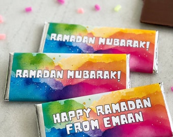 24 colorful Ramadan candy wrappers, Ramadan party favor, Eid party favor, Ramadan candy, Eid chocolate, Ramadan gift, Ramadan class party