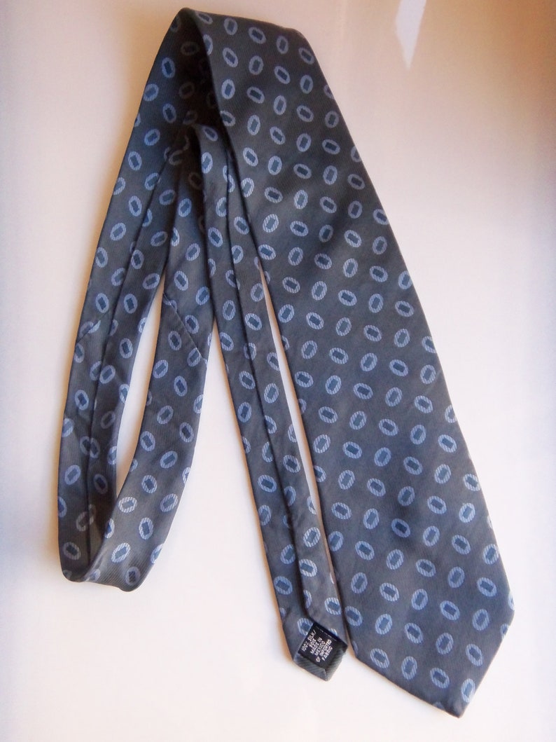 Designer Donna Karan Authentic Mens Silk Necktie Gray/Orange | Etsy