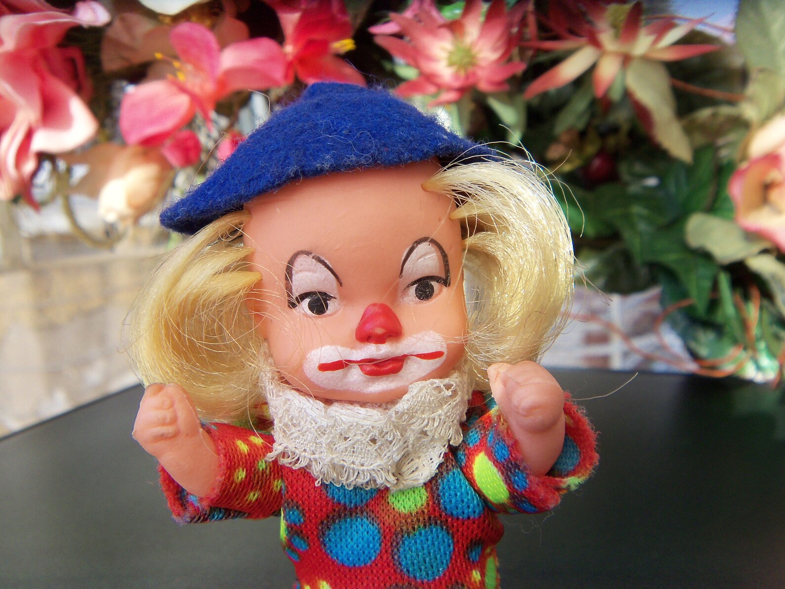 Vintage 70's Little Doll Clown Figure Rubber Head AND Etsy