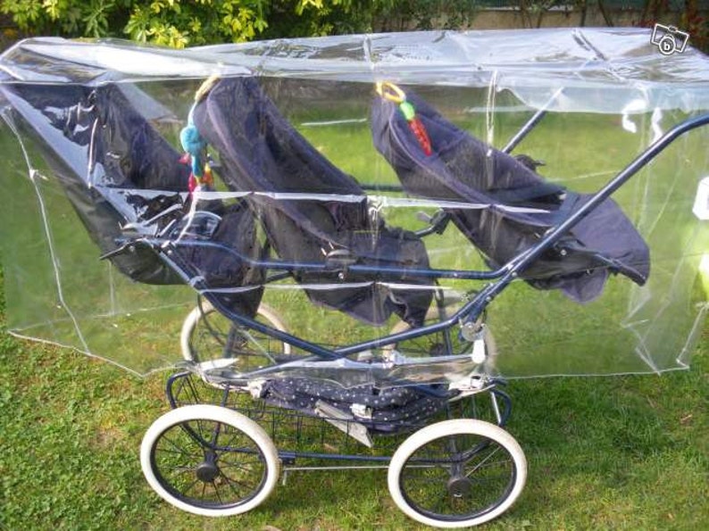 habillage pluie poussette triple