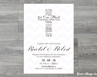Religious Wedding Invitations Etsy