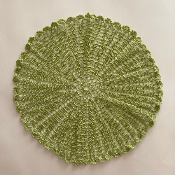 Lime Green Modern Doily