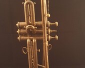 Antique Brass Trumpet Lamp