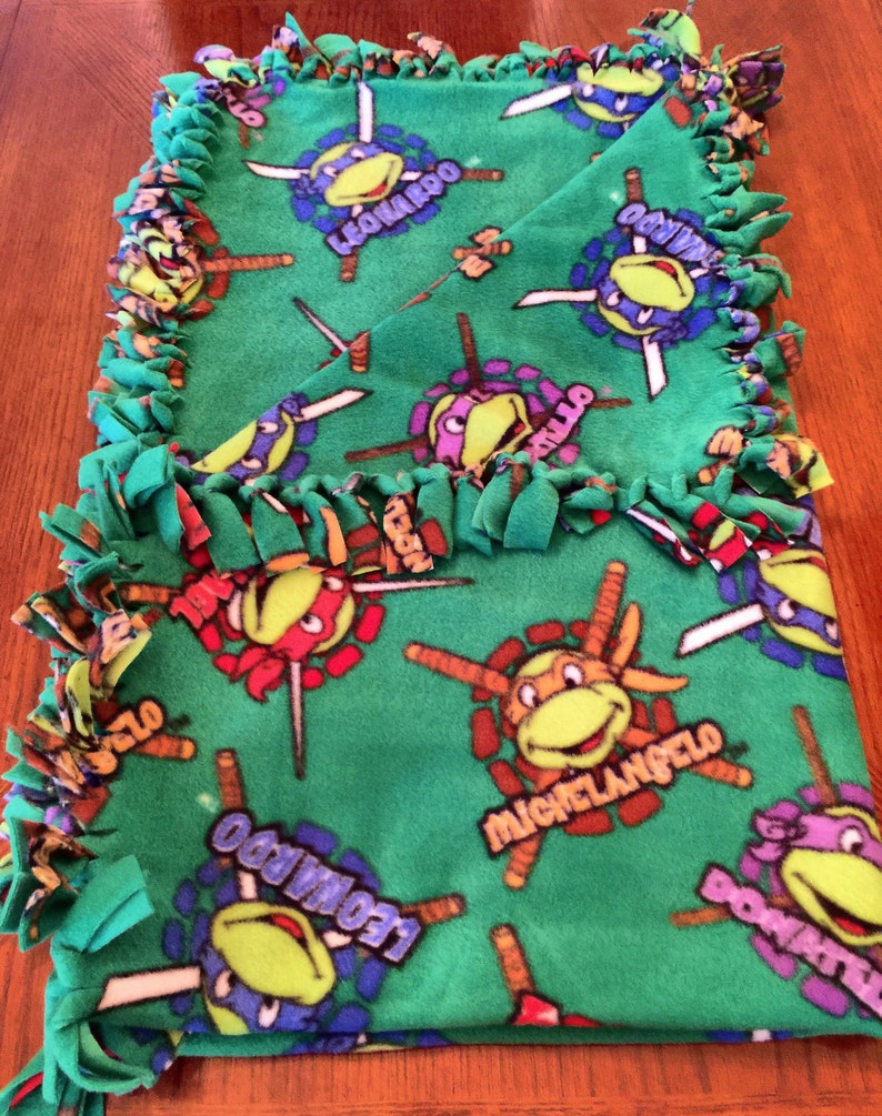 Teenage Mutant Ninja Turtles Fleece Blanket | Etsy