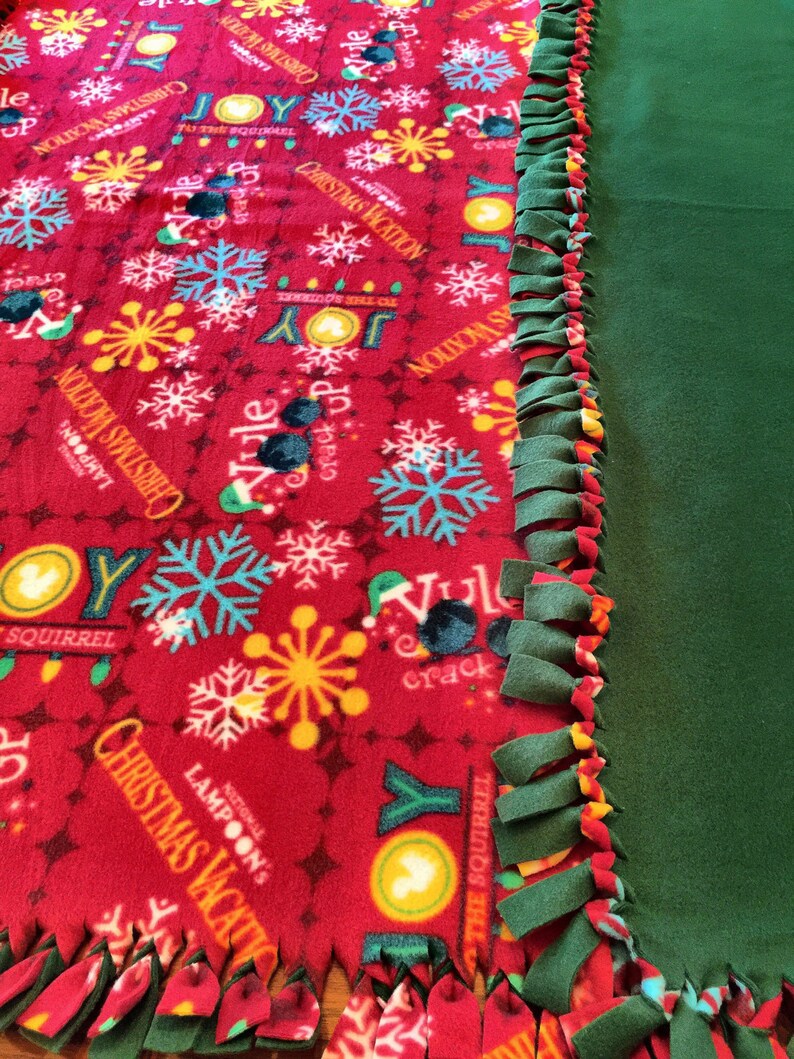 National Lampoons Christmas Vacation Holiday Fleece Blanket | Etsy