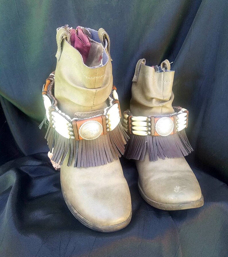 Boho boot belts~Western boots~Fringy boot belts~Boho hippy gypsy~Rider