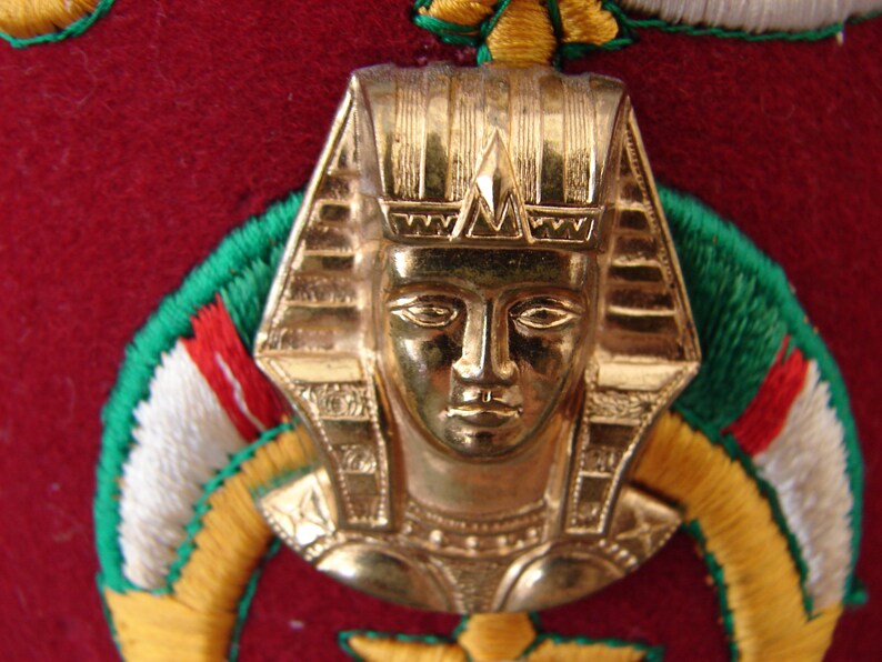 Vintage MASONIC FEZ Shriner Temple Hat Black Tassel & Etsy