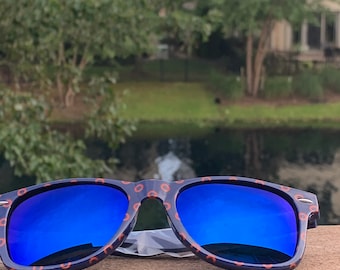 Fishman Style Donut Sunglasses, Blue Mirrored Lens - Phish, FREE SHIPPING