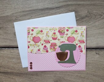 Baker Card / Stand Mixer Card / Pastry Card / Birthday Card / Blank Cards / Tea Time Card / Congrats Card / Holiday Card