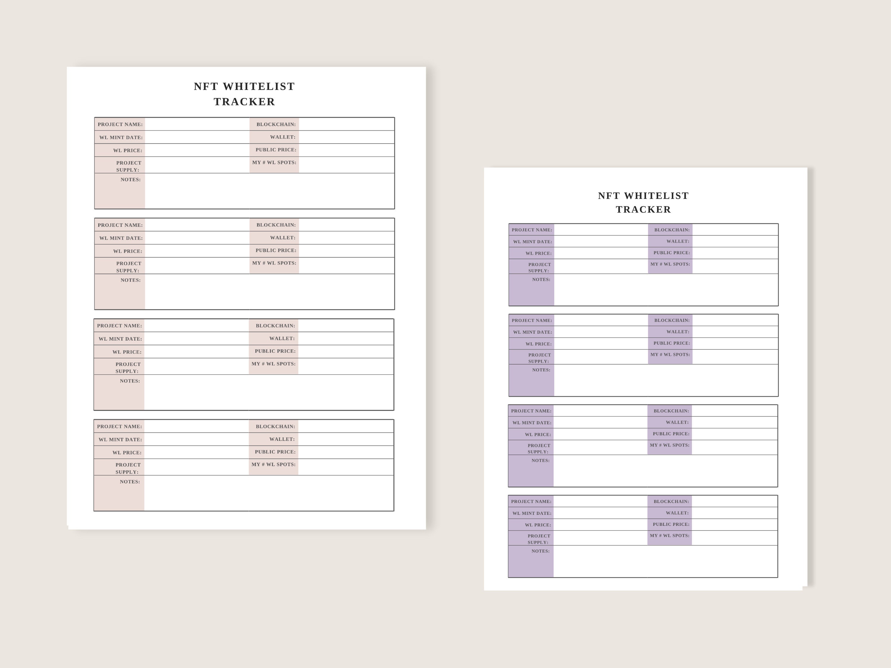 NFT Whitelist Tracker | NFT Planner | Crypto Investment Tracker | NFT  Tracker | Digital Download - Etsy