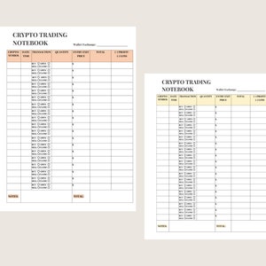Crypto Tracker | Trading Notebook | Investment Tracker image 3