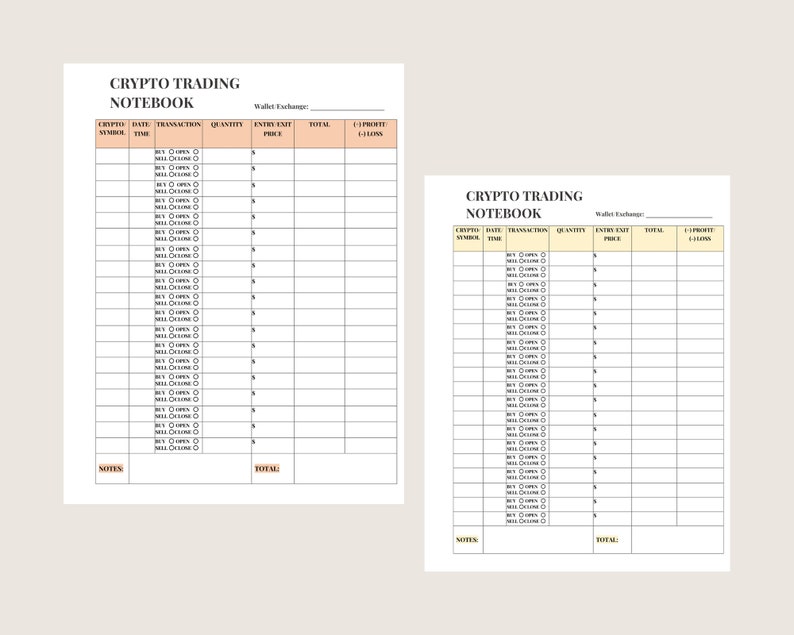 Crypto Tracker | Trading Notebook | Investment Tracker image 3