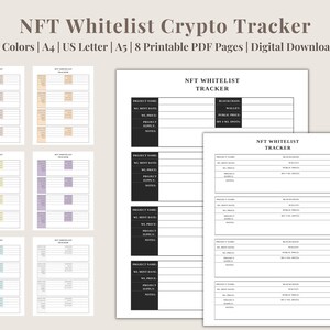 NFT Whitelist Tracker | NFT Planner | Crypto Investment Tracker | NFT Tracker | Digital Download