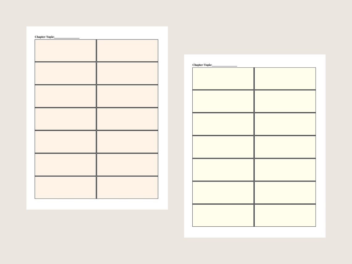 Foward Flash Card.pdf Printable Flash Cards | Editable Flash Cards | 7 Blank Flashcards per ...