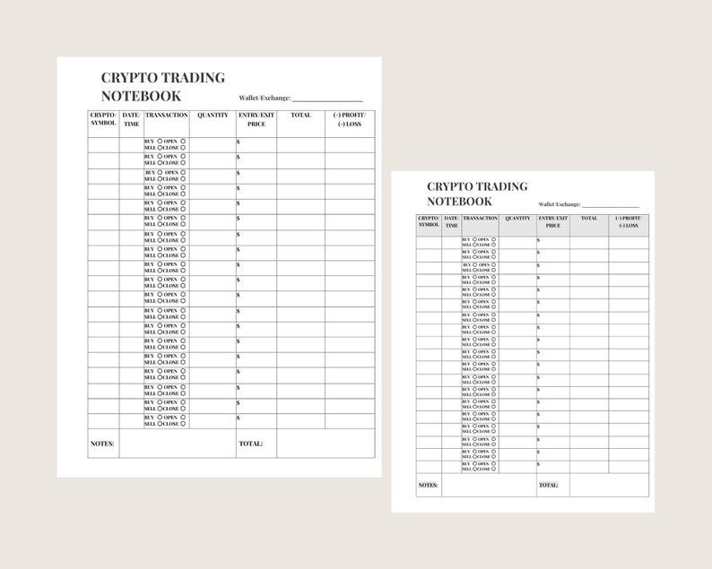 Crypto Tracker | Trading Notebook | Investment Tracker image 2