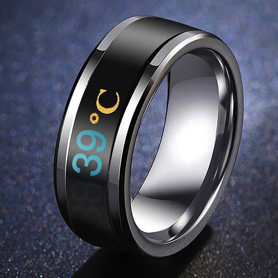 Titanium mood ring deals