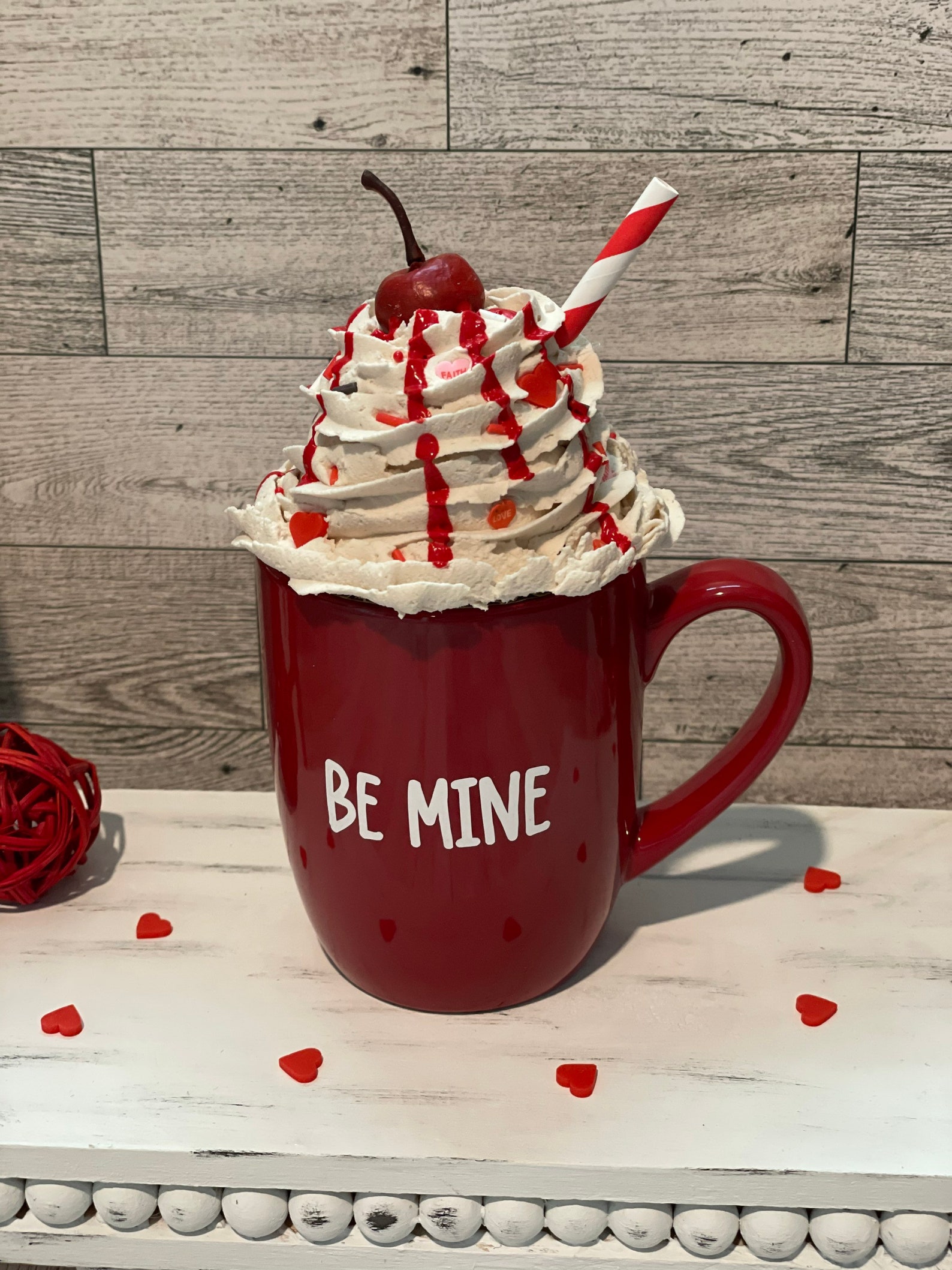 Valentines Faux Pretzel Sticks Rods Fake Whipped Cream Valentines ...