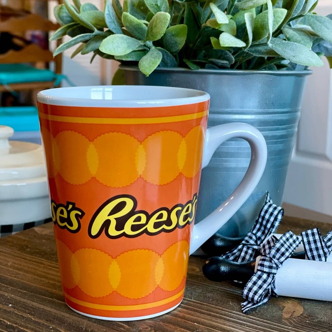 Reeses Chocolate Fake Topper and Mug Hot Chocolate Mug Etsy