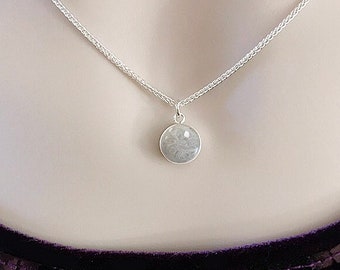10mm STERLING CREMATION PENDANT Pet Ashes Necklace Sterling Silver Pet Cremation Memorial Pendant Pet Memorial Necklace Pet Ashes Only