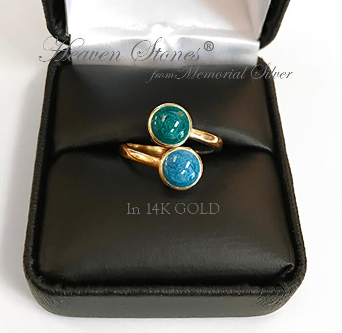 CREMATION RING 14K Solid GOLD Pet Cremation Ashes Ring Pet ...