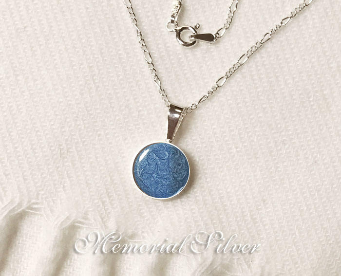 Sterling silver top pet cremation jewelry