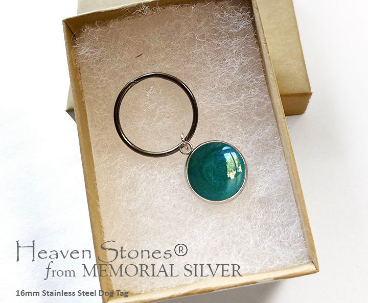 DOG COLLAR MEMORIAL Tag Memorial Ashes Stainless Steel Cremation Ashes
