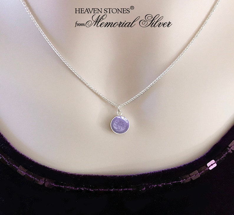 STERLING CREMATION PENDANT 10mm Sterling Silver Pet Ashes Etsy