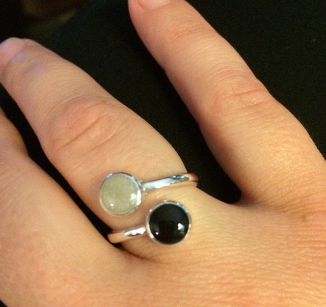 PET CREMATION RING Ashes Ring for 2 Pets Cremation Ashes Ring Pet Loss