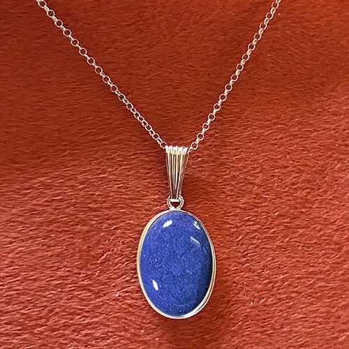 14K GOLD PET FILLED Cremation Ashes Necklace Pet shops Loss Jewelry Oval Ashes Pendant Dog Memorial Cat Bereavement Pet Cremation Ashes Pendant