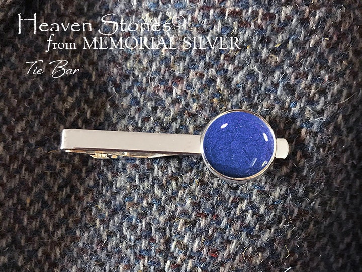 PET CREMATION TIE Bar Pet Ashes Tie Tack Pet Cremation Jewelry for Men