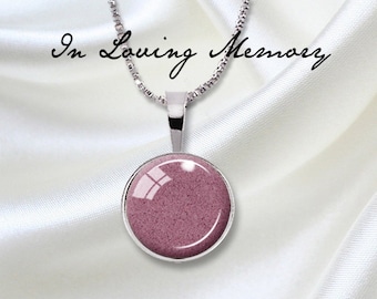 Sterling Silver Pet Cremation Pendant: 20mm Pet Memorial Necklace