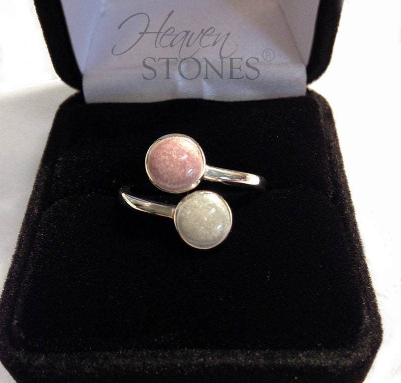 PET CREMATION RING Ashes Ring for 2 Pets Cremation Ashes Ring Pet Loss