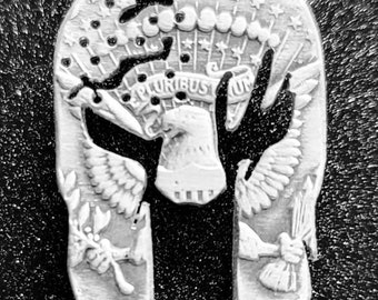 Silver Battle Worn Spartan Mask