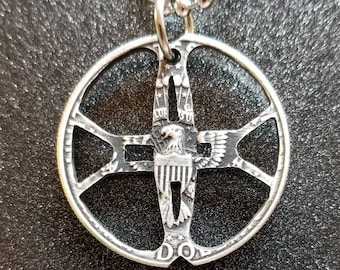 NEL Tornado Coil Half Dollar Pendant