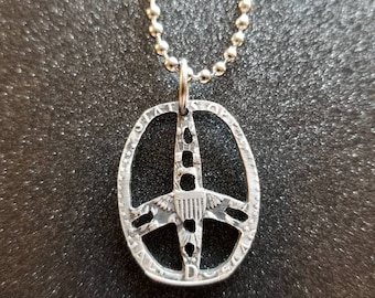 Half Dollar AT Pro / Max metal detector coil pendant