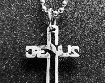 Jesus Cross Silver Pendant