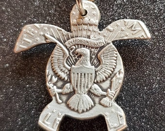 Sea Turtle silver pendant